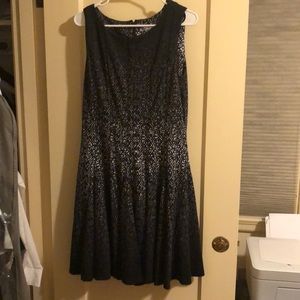 Eliza J Ombré Black Dress